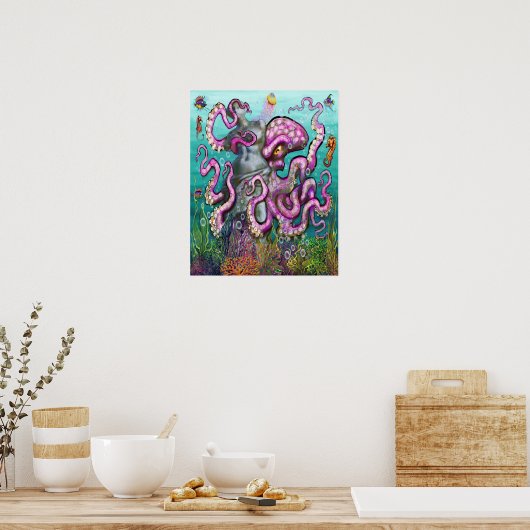 Tentacles Poster (Keuken)