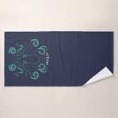 Tentacules de céphalopodes octopus (Serviette de bain)