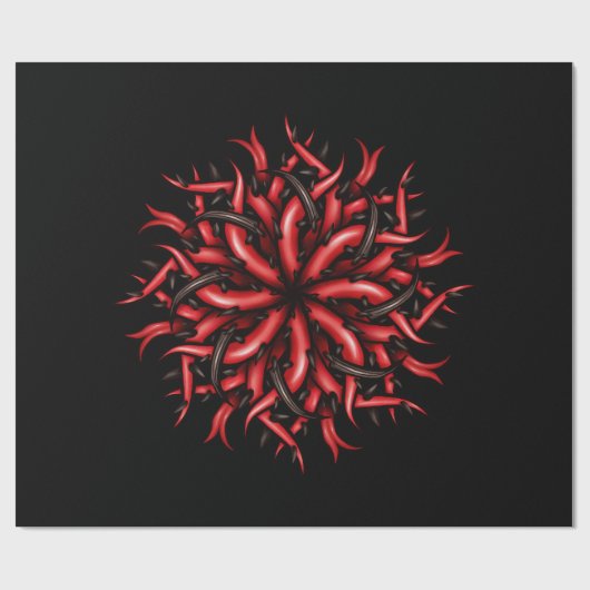 Tentakels Gothic Creepy Horror Cadeaupapier (Vlak)