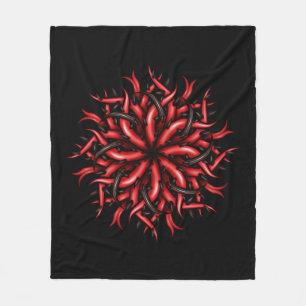 Tentakels Gothic Creepy Horror Fleece Deken