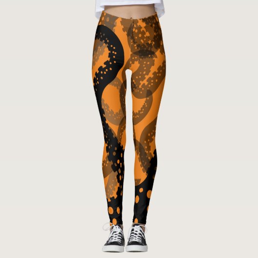 Tentakels voor oranje Leggings (Voorkant)