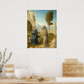 Tentation Christ, Poster d'Art fin Juan de Flandes (Cuisine)