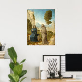 Tentation Christ, Poster d'Art fin Juan de Flandes (Bureau à domicile)