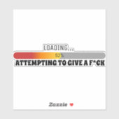 Tentative de donner un,,, Sticker (Feuille)