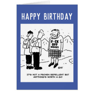 Tentative du Scotsman de repousser les moucherons