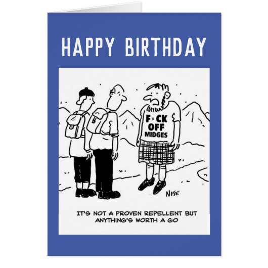 Tentative du Scotsman de repousser les moucherons (Devant)