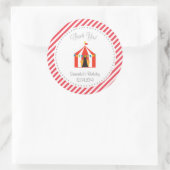 Tente Cirque Anniversaire Sticker Merci Rouge (Sac)