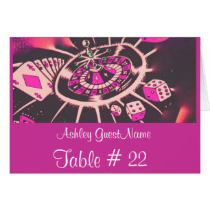 Tente de jeu de nom d'invité de nombre de Tableau