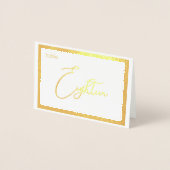 Tente de numéro de table de mariage en feuille d'a (Devant)