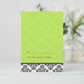 Tente de pliage vert Damask Cartes de place (Debout devant)
