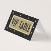 Tente de table VIP avec étoiles d'or (Front)