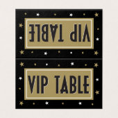Tente de table VIP avec étoiles d'or (Outside Unfolded)