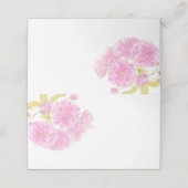 Tente fleurie rose Cartes de place (Extérieur déplié)