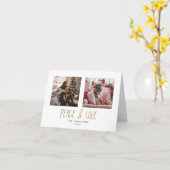 Tented Peace & Love Mini or Carte de vacances (Fleur jaune)