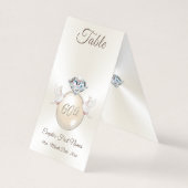 Tentes de numéros de table pour 60e anniversaire d (Front)