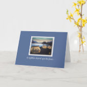 Tentes Pastel au coucher du soleil Carte Inspirati (Fleur jaune)