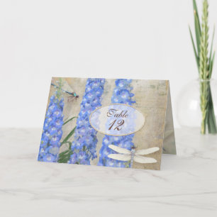 Tentnummer Tent Kaart Dragonfly Butterfly Floral