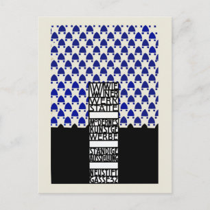 tentoonstelling  Wiener Werkstaette Briefkaart