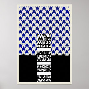 tentoonstelling  Wiener Werkstaette Poster