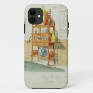 Tentoonstellingskabinet, c.1860s-70s (w/c & potloo iPhone 11 hoesje
