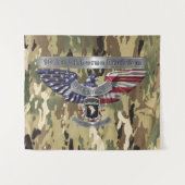 Tenture 101st division aéroportée “Fier d'avoir servi” (Devant (Horizontal))