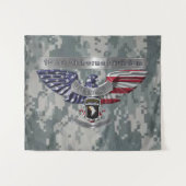 Tenture 101st division aéroportée “Fier d'avoir servi” (Devant (Horizontal))