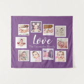 Tenture 10 Collage Modèle photo Amour personnalisé (Devant (Horizontal))