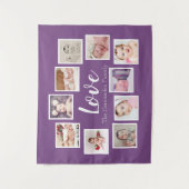 Tenture 10 Collage Modèle photo Amour personnalisé (Devant)