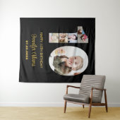 Tenture 10e anniversaire Numéro 10 Photo Collage moderne N (En situation (horizontale))