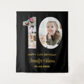 Tenture 10e anniversaire Numéro 10 Photo Collage moderne N (Devant)