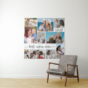 Tenture 11 Collage Photo Meilleure Maman Ever
