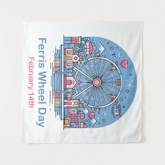 Tenture 14 février Journée de la grande roue (Devant (Horizontal))