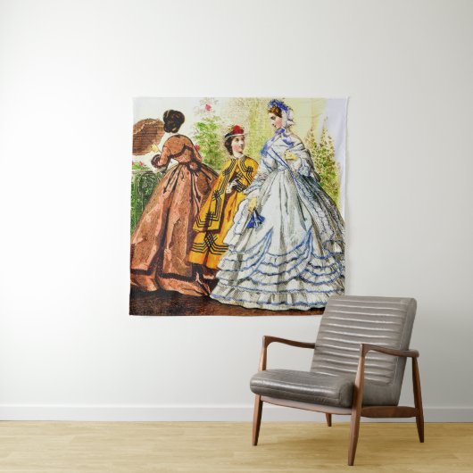 Tenture 1863 Journal Des Jeunes Personnes, tirage mode (En situation)