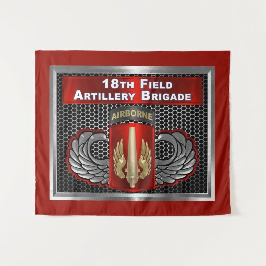 Tenture 18e brigade d'artillerie de campagne (AÉROPORTÉE) (Devant (Horizontal))