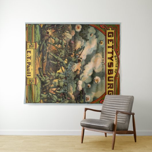 Tenture 1917 La bataille de Gettysburg partition (En situation (horizontale))