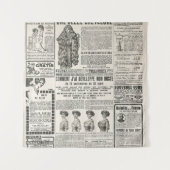 Tenture 1919 Paris Mode : Page de journaux anciens (Devant)