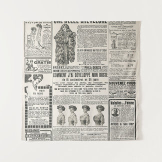 Tenture 1919 Paris Mode : Page de journaux anciens