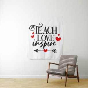 Tenture 1/2 Enseigner l'amour Inspirer Chemise maternelle 