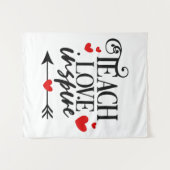 Tenture 1/2 Enseigner l'amour Inspirer Chemise maternelle  (Devant (Horizontal))