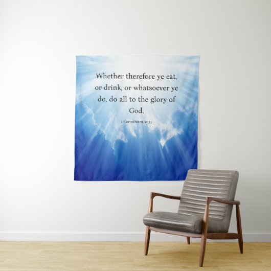 Tenture 1 Corinthiens 10:31 (En situation)