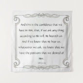 Tenture 1 Jean 5:14-15 (Devant)