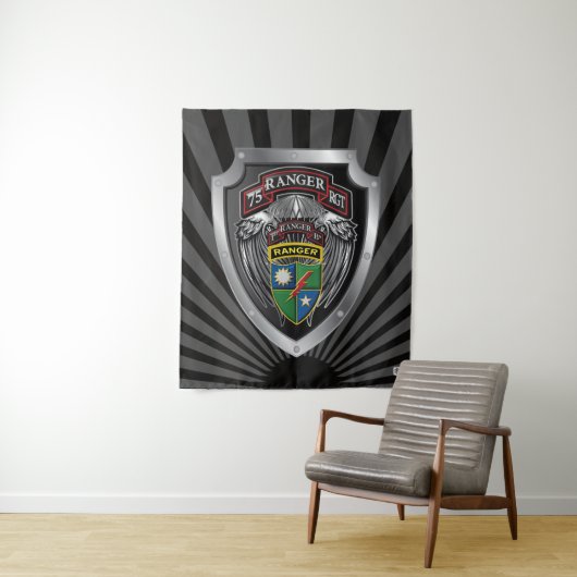 Tenture 1er bataillon du 75e régiment de rangers (En situation)