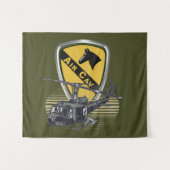 Tenture 1ère division de cavalerie Air Cav Vietnam (Devant (Horizontal))