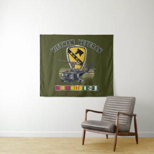 Tenture 1re division de cavalerie Air Cav Vietnam