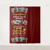 Tenture 2024 Gold Sketch Graduation Party 9 Photo fond (Devant)