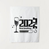 Tenture 2026 New Year Loading Celebration Typography (Devant)