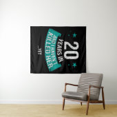 Tenture 20 ans anniversaire du mariage | tapestr cadeau de (En situation (horizontale))
