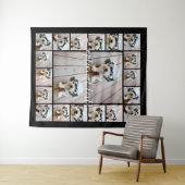 Tenture 20 Photo Collage Texte facultatif — arrière - plan (En situation (horizontale))