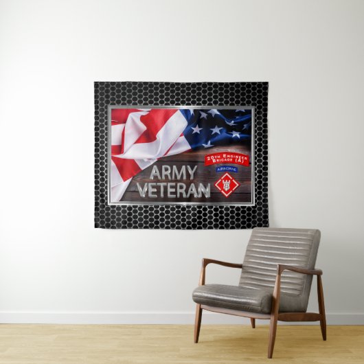 Tenture 20e Brigade du génie de l'ancien combattant du Har (En situation (horizontale))