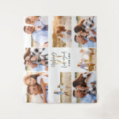 Tenture 21e anniversaire moderne noir et or photo collage (Devant)